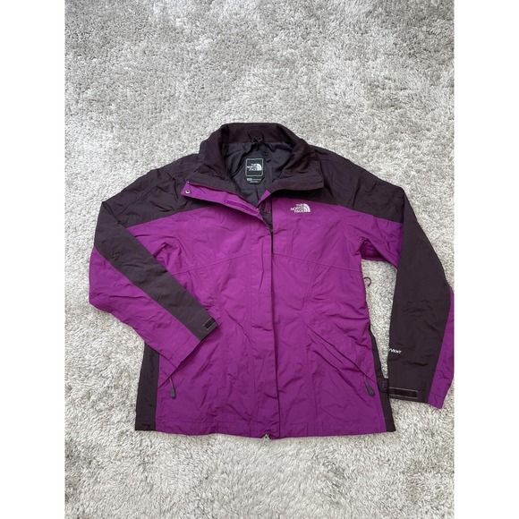 The North Face Jacket Womens Medium Purple HyVent Waterproof Shell Outdoor A41V - Picture 1 of 11